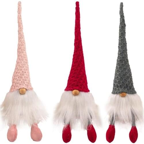 28EC 18inch Stuffed Toy Gnome with Faceless Soft Cotton Desk Accessories Room Decor
