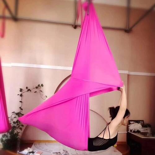 7*2.8M yoga hammock Solid anti gravity yoga inversion Air yoga swing aerial Full set 23 Colors Aerial Traction touch Device