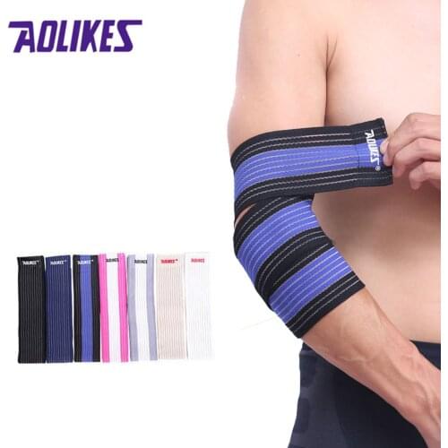 Aolikes 1PCS Wrist Knee Support Protection Belt Elastic Sports Bandage Wrap Brace Band Bandage Elbow Pad Length 70cm