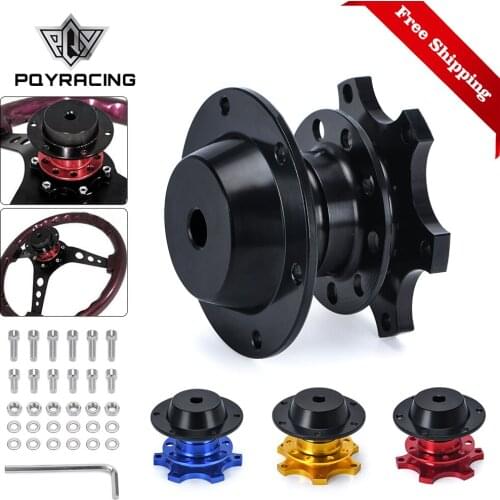 Free Shipping New Steering Wheel Quick Release Snap Off Hub Adapter Steering Wheel Hub Boss Kit PQY-3859