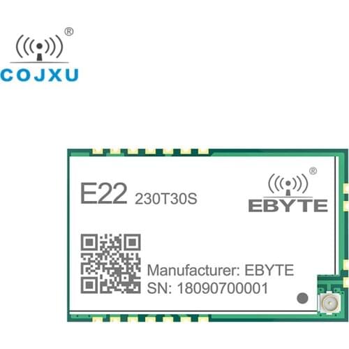 SX1262 LoRa TCXO 230MHz 30dBm SMD E22-230T30S Wireless Transceiver IPEX Stamp Hole 1W Long Distance Transmitter and Receiver