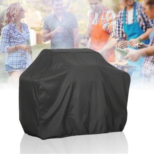 BBQ Cover Anti-Dust Waterproof Outdoor Heavy Duty Charbroil Grill Cover Black Rain Protective Barbecue Cover