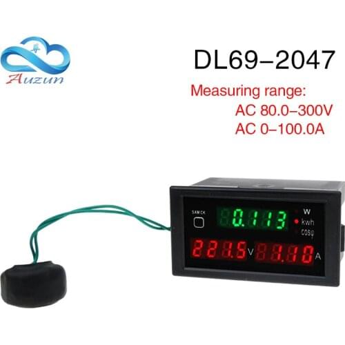 Dl69-2047 digital ac voltmeter digital display ammeter meter power meter power meter AC80.0-300V AC0-100.0A