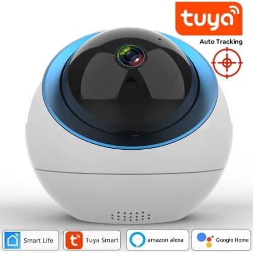 WiFi Camera Tuya 1080P HD CCTV Surveillance Camera IP Network Dome Camera PTZ with Auto Tracking Alexa Google Home Voice Control