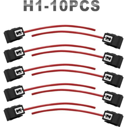 JGAUT 10 Pieces H1 H7 H13 H8 H9 H11 Connector 9007 Automotivo Fog Light Harness Car Wiring Kit