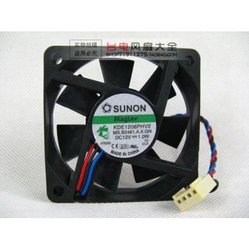 ADDA 12V 1.0W 6CM 6015 60*60*15MM 6*6*1.5CM KDE1206PHV2