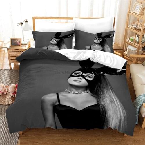 3d Ariana Grande Duvet Cover Sets Pillowcases Digital Printing Bedding Set Single Double Twin Full Queen King Size Bedroom Decor