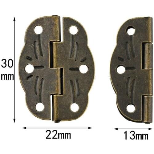 Furniture Hinges For Vintage Wooden Jewelry Wine Box Hardware Cupboard Wardrobe Music Box CaseExternal Hinges Connector