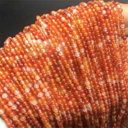Multicolor natural red agat stone carnelian onyx 2mm 3mm fashion DIY jewelry round loose Beads 15" B427