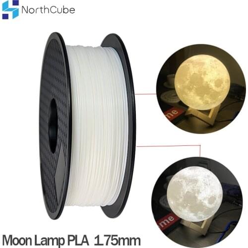 3D Printer Filament for Moon Lamp PLA 1.75mm 1KG Spool Dimensional Accuracy +/- 0.02mm white color