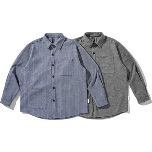 Spring New Mens Casual Shirt Outdoor Trekking Labor Cargo Fishing Climbing Combat Sport Frosted Thickened Cotton Coat Tops