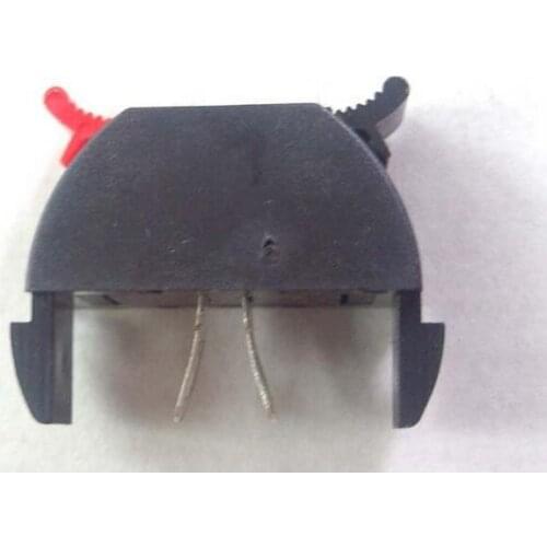 Wholesale 500pcs 2PIN PUSH Red and Black Spring Push Type Speaker Cable wire Loudspeaker Audio Terminal Board Connector -w2-3