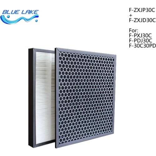 Original OEM, activated carbon formaldehyde filter F-ZXJD30C + HEPA F-ZXJP30C, size 285*250*6/30mm,air purifier parts