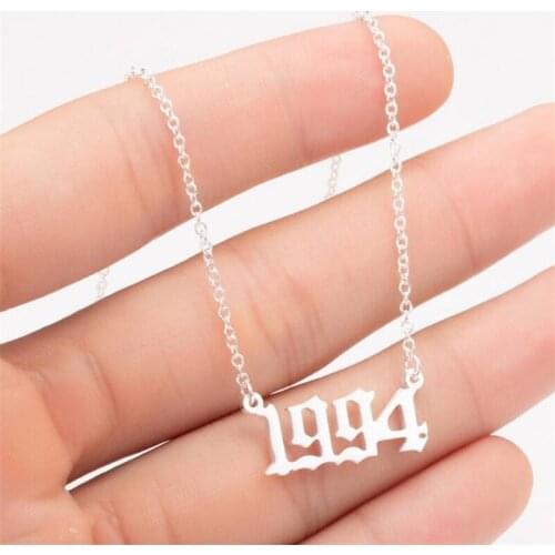 From 1970 to 2021 Delicate Beauty Brief Number Years Necklace Materials Is Stainless Steel Never Fade