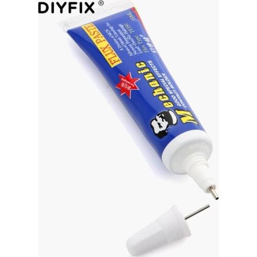 DIYFIX Solder Paste 15ML Soldering Flux Needle Free Pin Antioxidant No-Clean BGA PCB Welding Oil Grease Flux Mobile Phone Repair