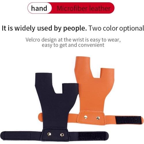 Archery 2 Colors Handmade Cow Glove Traditional Bow Finger tab Hand Guard Equipment Arm Protector
