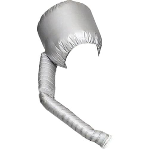 Portable Bonnet Hood Hair Dryer Attachment Adjustable Extra Large Hat with Extended Hose Headband Deep Conditioning Cap
