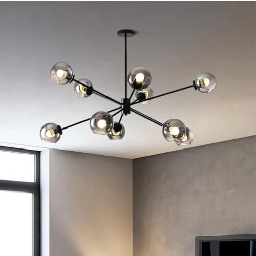 Modern Chandelier Lighting NordicGlass Ball Chandelier Lamp Creative Designer Light Fixture/Suspension