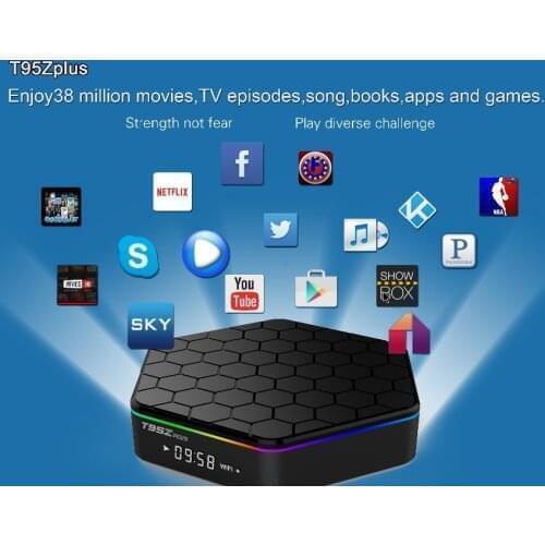 T95Z PLUS Amlogic S912 Android TV BOX 2g 16g 3G 32G Octa core Android 7.1 Bluetooth4.0 2.4G/5G WiFi