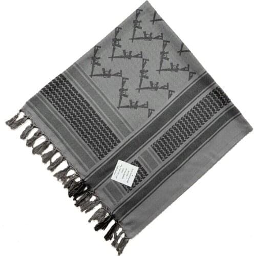 Tactical Hiking Arab Scarf Shemagh Keffiyeh for Men Women Outdoor Windproof Shawl Neck Cover Head Wrap Sniper Desert Scarves