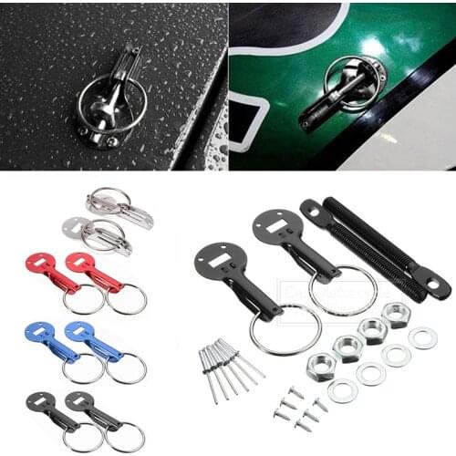 Universal Alloy Racing Hood Bonnet Pin Kit Aluminium For All Cars Lock Locking Sport New For Honda 08-12 Accord 2Dr AF-SP7220A