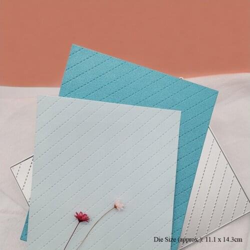 Slash Background Frame Cutting Dies for DIY Scrapbooking Album Cardmaking Decorative Embossing Making Greeting Card Paper Craft