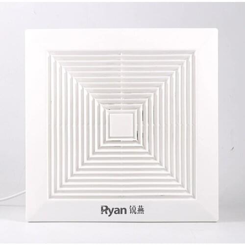 8/10/12 Inch Exhaust Fan for Wall Window Bathroom ABS Ventilation Fan Kitchen Ceiling Extractor Vent Fan Toilets Duct Blower