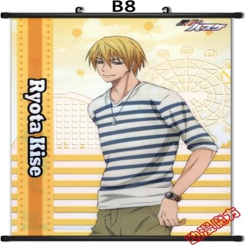Japanese Anime Kuroko no Basketball Kuroko Mitobe Rinnosuke Akashi Seijuro Tsuchida Satoshi Honda Home Decor Wall Scroll Poster