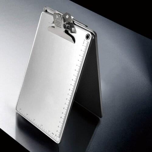 A4/A5 Aluminum Alloy Writing Clip Board Antislip File Hardboard Ruler Paper Hold School Office Supplies C26