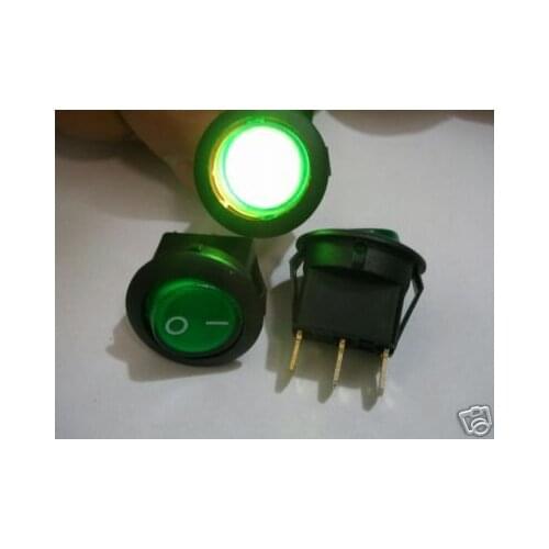 Green Lighted Illuminated Car 12v Rocker Switch G8C