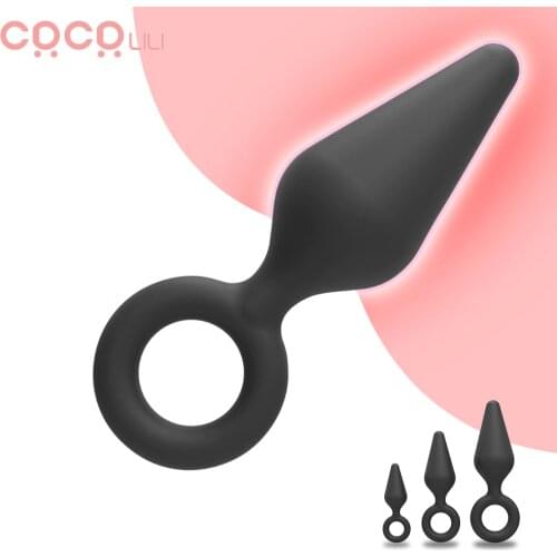 100% Safe Silicone Dildo Butt Plug Anal Plugs Unisex Sexy Stopper Small Size Adult Sex Toys for Men/Women Trainer Massager