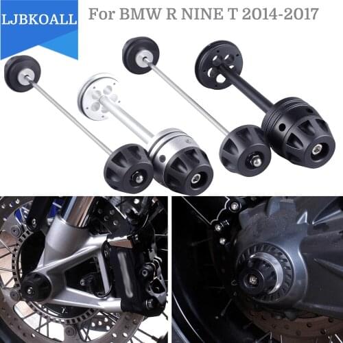 2015 2016 Accessories R9T Motorcycle Front Rear Refit Wheel Fork Axle Crash Sliders Cap for BMW R NINE T R NINET 2014-2017