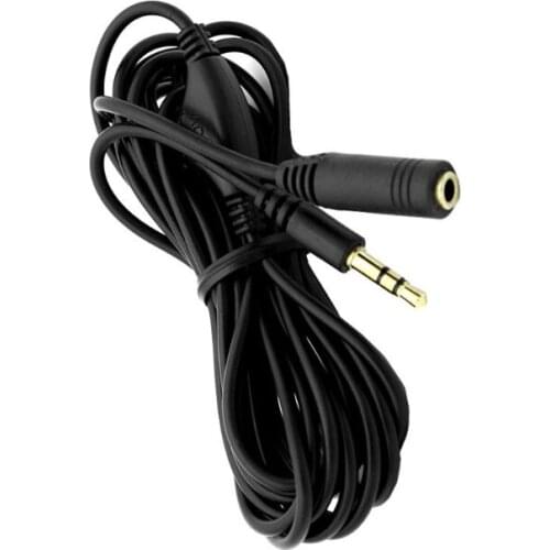 300cm 3.5mm M/F Splitter Stereo Headphone -Audio Extension Cord Cable With Volume switch Volume Control Newest