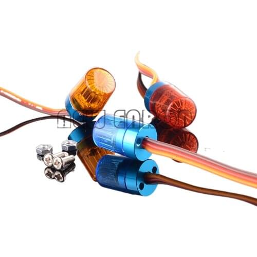 AX-511 Police 9x15MM Flash ULTRA Bright LED Light 5 Modes 360 Aluminum RC Car NEW ENRON