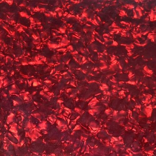 350mm x 1600mm Red Pearl Celluloid Sheet 0.46mm DIY Musical Instrument Deco Drum Wrap