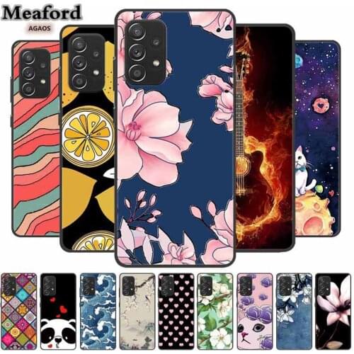 For Samsung A52 5G Case 3D Flower Emboss Silicone Phone Case For Samsung Galaxy A52 2021 Case Soft TPU Cartoon Coque A525 A526