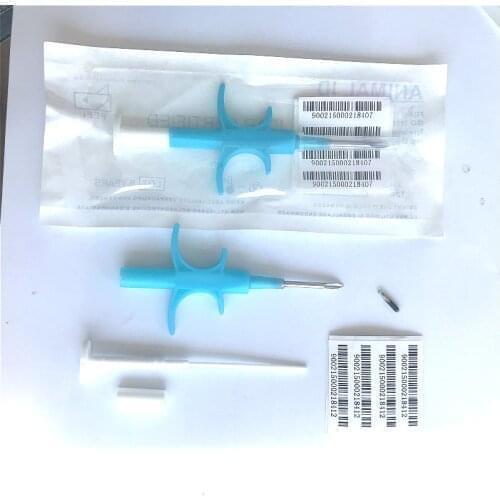 Free ship 100pcs 1.25x7mm 134.2KHz dog RFID Glass Chip For Cow Cat dog Pet Identification/Tracking Microchip Animal Id Injector