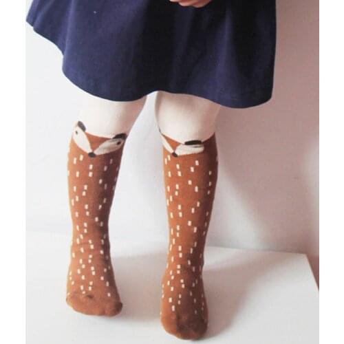 Cute Baby Kids Girls Stockings Cotton Fox Tights Stocking Hosiery Pantyhose Toddler Girls Clothing Accessories 1-5T