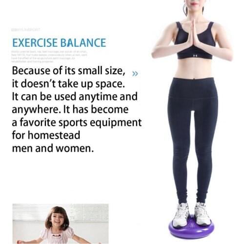 Inflated Stability Yoga Wobble Cushion Exercise Fitness Balance Disc Wiggle Seat Balance Disc Wiggle Seat