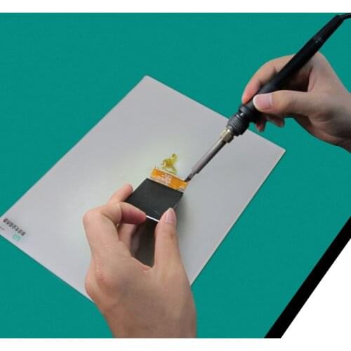 DIYFIX 35x24cm White Heat Insulation Silicone Pad Maintenance Platform BGA Soldering Repair Station Hot Gun Partner UD804