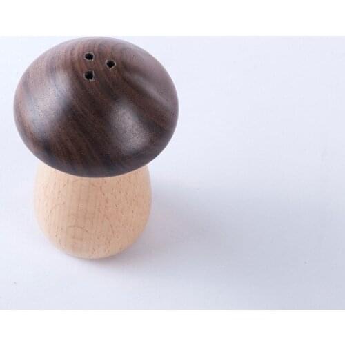 Home Wooden Toothpick Canister Individual Mushroom Compact Box European Creative Solid Wood