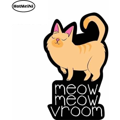 HotMeiNi 13cm x 7.9cm Fuuny Decals for Kitty Love Cat Car Stickers JDM Laptop Surfboard Window Cartoon Cute Decals Waterproof