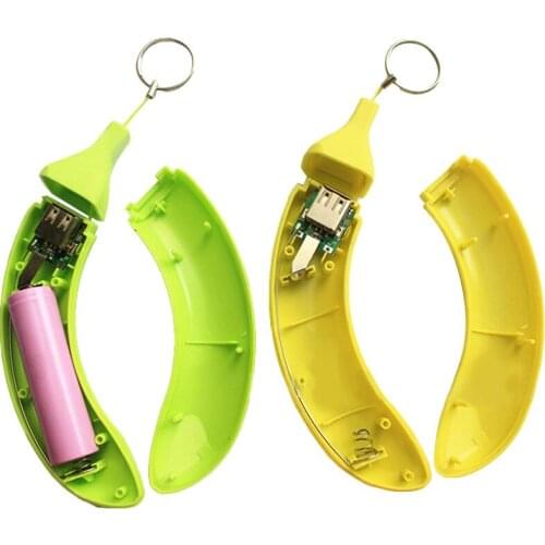 DIY Power Bank Case DIY 1X 18650 Banana Box Battery Power Bank Charger Box For iPhone Without Battery 18Oct18