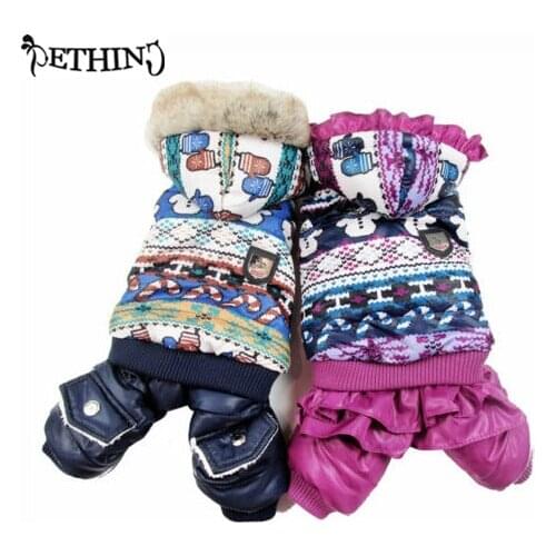 New pattern winter warm dog jacket puppy dog coat fashion hooded coat for pet Dog S M L XL small pet clothes dog pet clothes