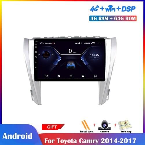 Android Multimedia Player For Toyota Camry 2014 2015 2016 2017 Car Radio Stereo GPS Navigation DSP Video Player WIFI Auto Radio