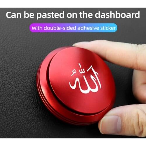 Muslim Islamic Allah Charm Car Air Freshener Perfume Dashboard Fresh Car Fragrance UFO Shape For Interior car accessories