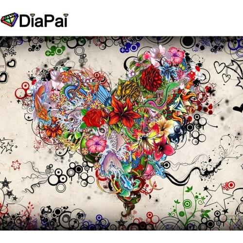 DIAPAI 100% Full Square/Round Drill 5D DIY Diamond Painting "Flower heart" Diamond Embroidery Cross Stitch 3D Decor A20735