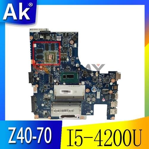 NM-A273 forZ40-70 Laptop Motherboard CPU:I5-4200U Number FRU:SB20F61581 SB20F61557 SB20F61639 SB20F61561 SB20F61549 SB20F61642