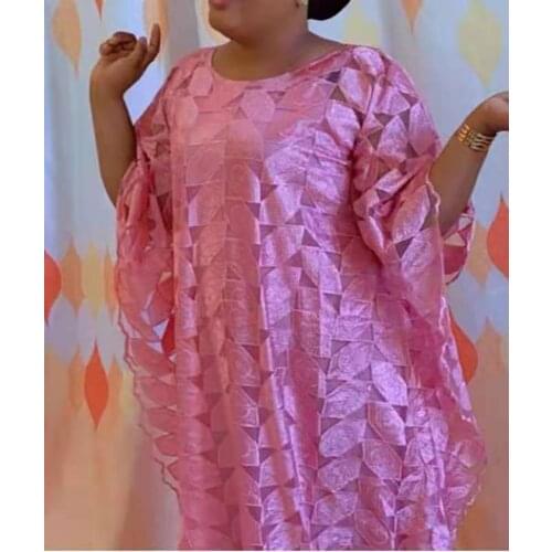 New Classic Design Dashiki Lace Fabric African National Costume Abaya & Inside 2-Piece Loose Fashion Long Dress Lady