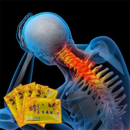 10Bags/lot Self Heating Bee Venom Analgesic Plaster Joint Pain Relievs Patch Neck Waist Joints Pain Killer Body Care